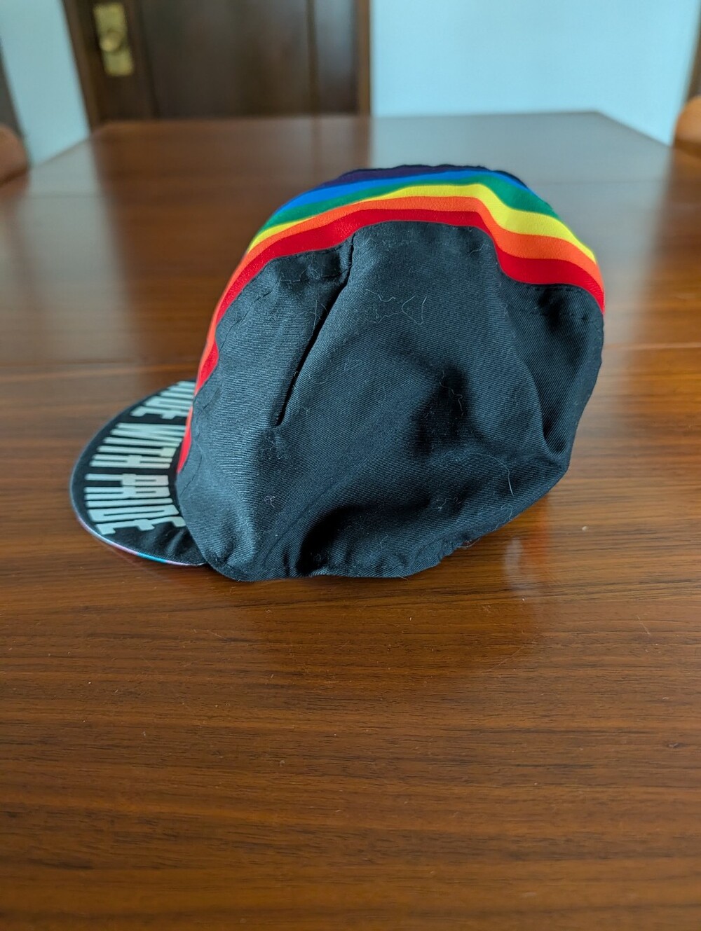 Chrome lndustries Ride With Pride Cycling Cap Black Rainbow - Picture 4 of 8